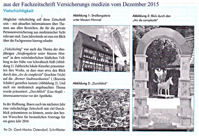 Pressebericht vom Dezember 2015