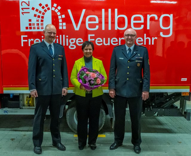 v.l. KBM Joachim Wagner, BM Ute Zoll, Alfred Fetzer