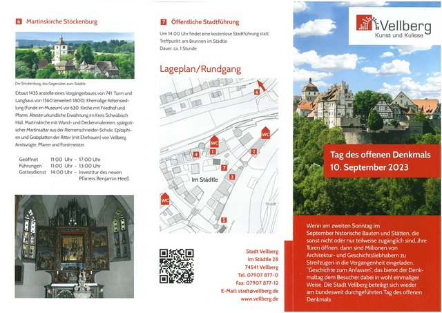 Flyer Tag des offenen Denkmals 2023