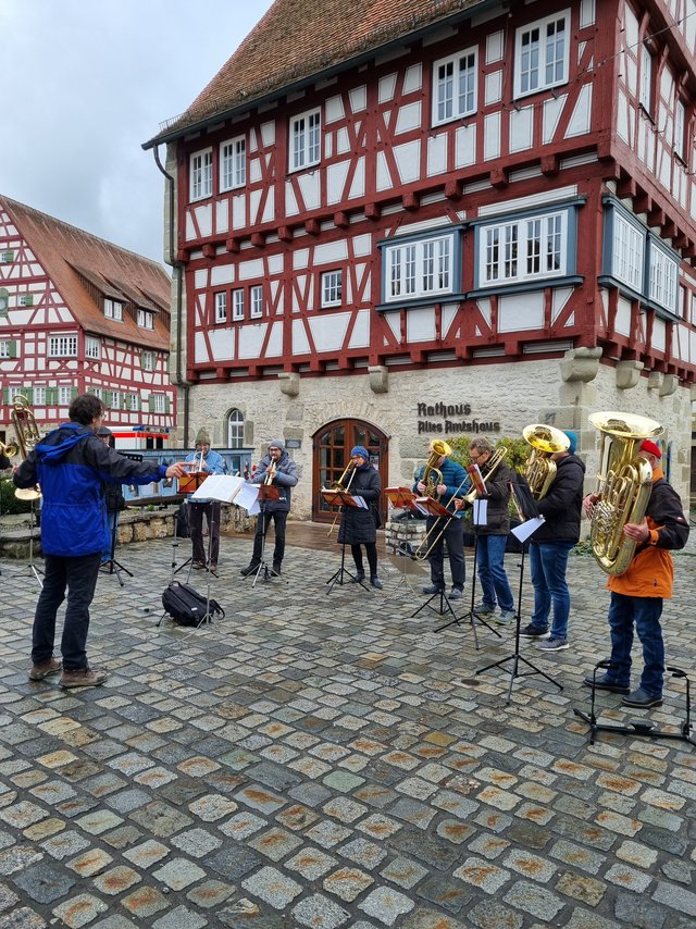 Musikalisch begleitet wurden wir am Samstag vom Posaunenchor Großaltdorf und am Sonntag vom Posaunenchor Vellberg.