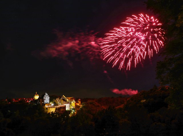 Das Feuerwerk der Firma Ströbel war wieder brillant. (Fotograf: Ufuk Arslan)