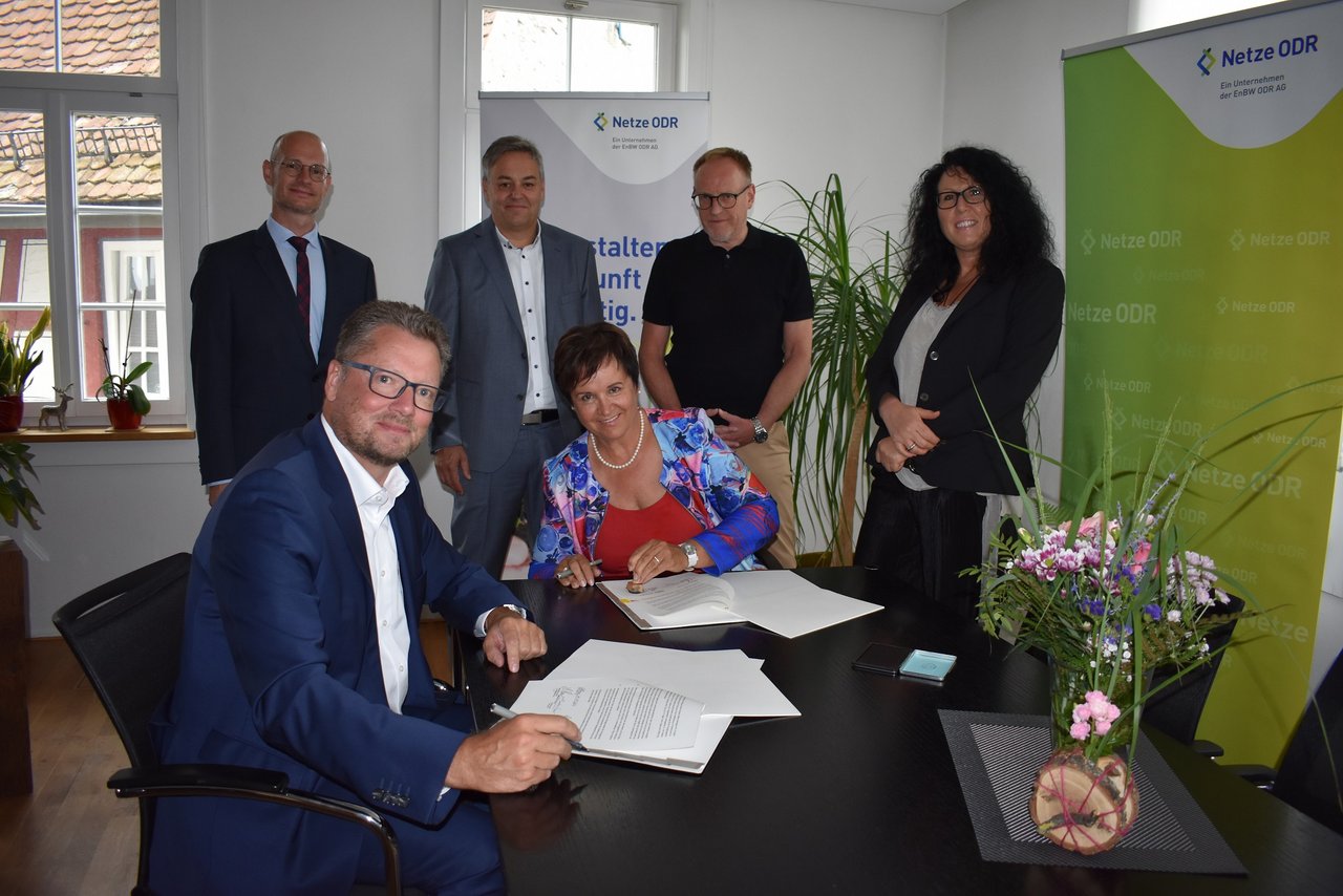 Im Juli wurde der neue Konzessionsvertrag mit der Netze ODR unterschrieben.