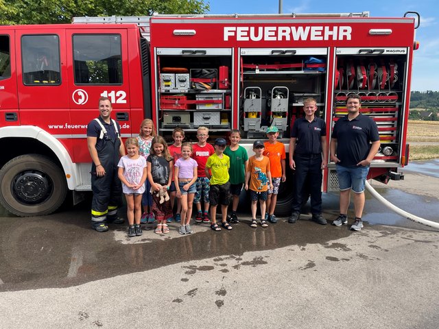 Sommerferienprogramm der Feuerwehr 