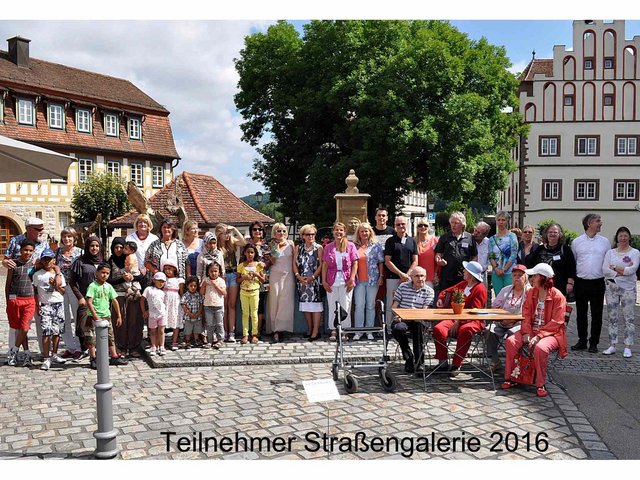 Teilnehmer der Straßengalerie 2016