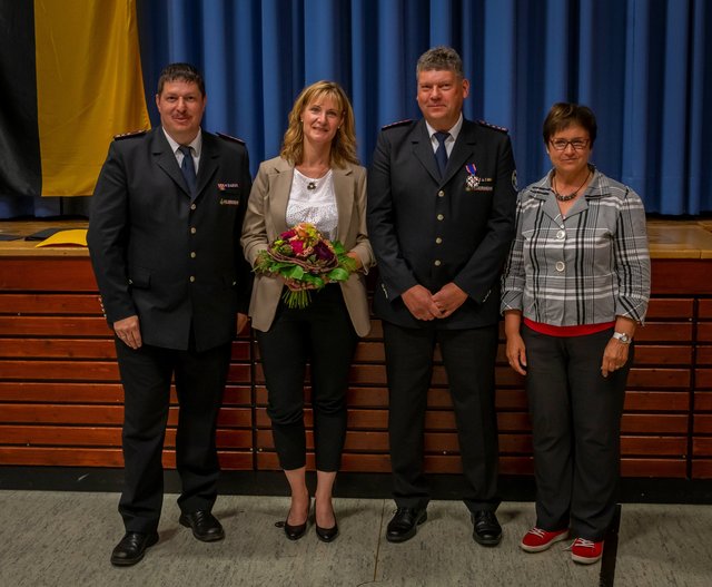 v.l. Marco Heigold, Sandra und Jens Marquardt, Ute Zoll