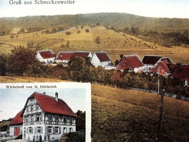 Schneckenweiler alte Postkarte