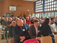 Gut besuchter Empfang